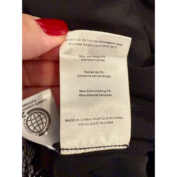 Ganni Flynn Mini Lace Dress in Red Black - size 4 - Picture 6 of 8